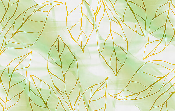 Pattern of leaves on a white surface Pattern of leaves on a white surface