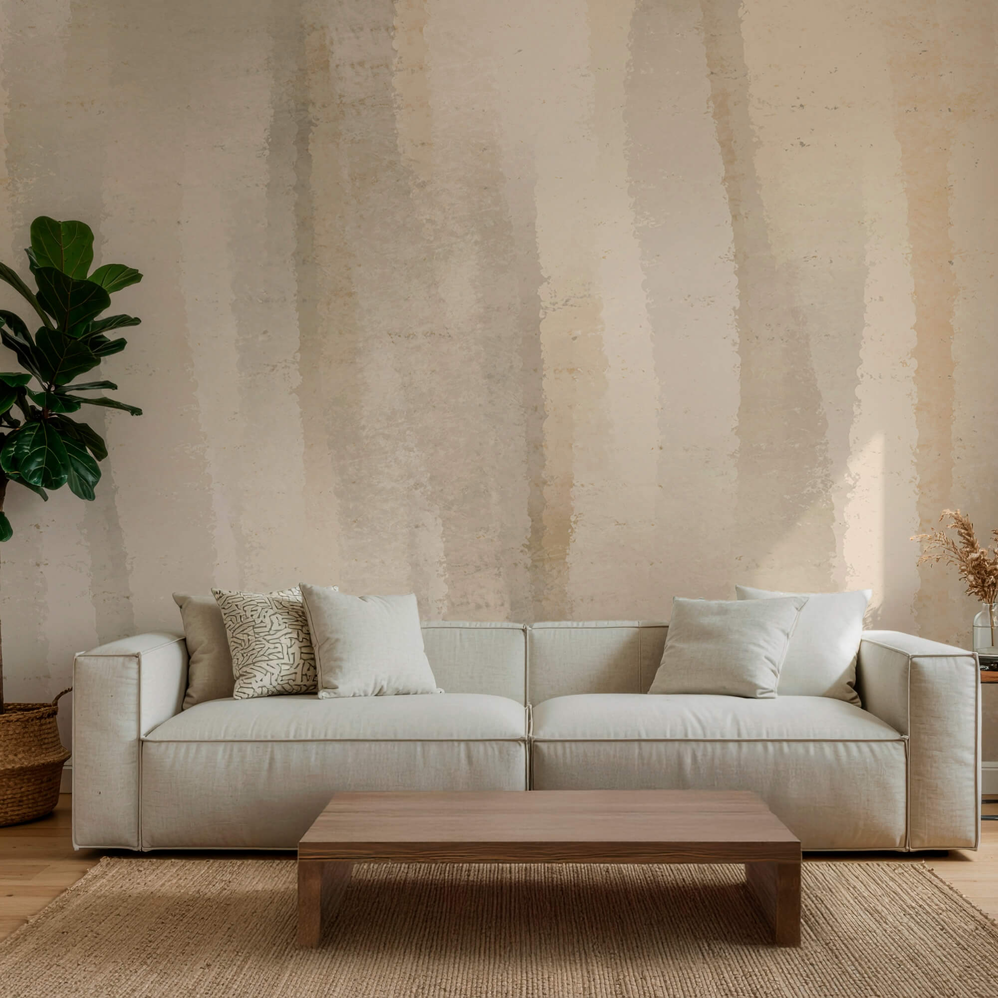 Tons suaves e fluidos de tons naturais