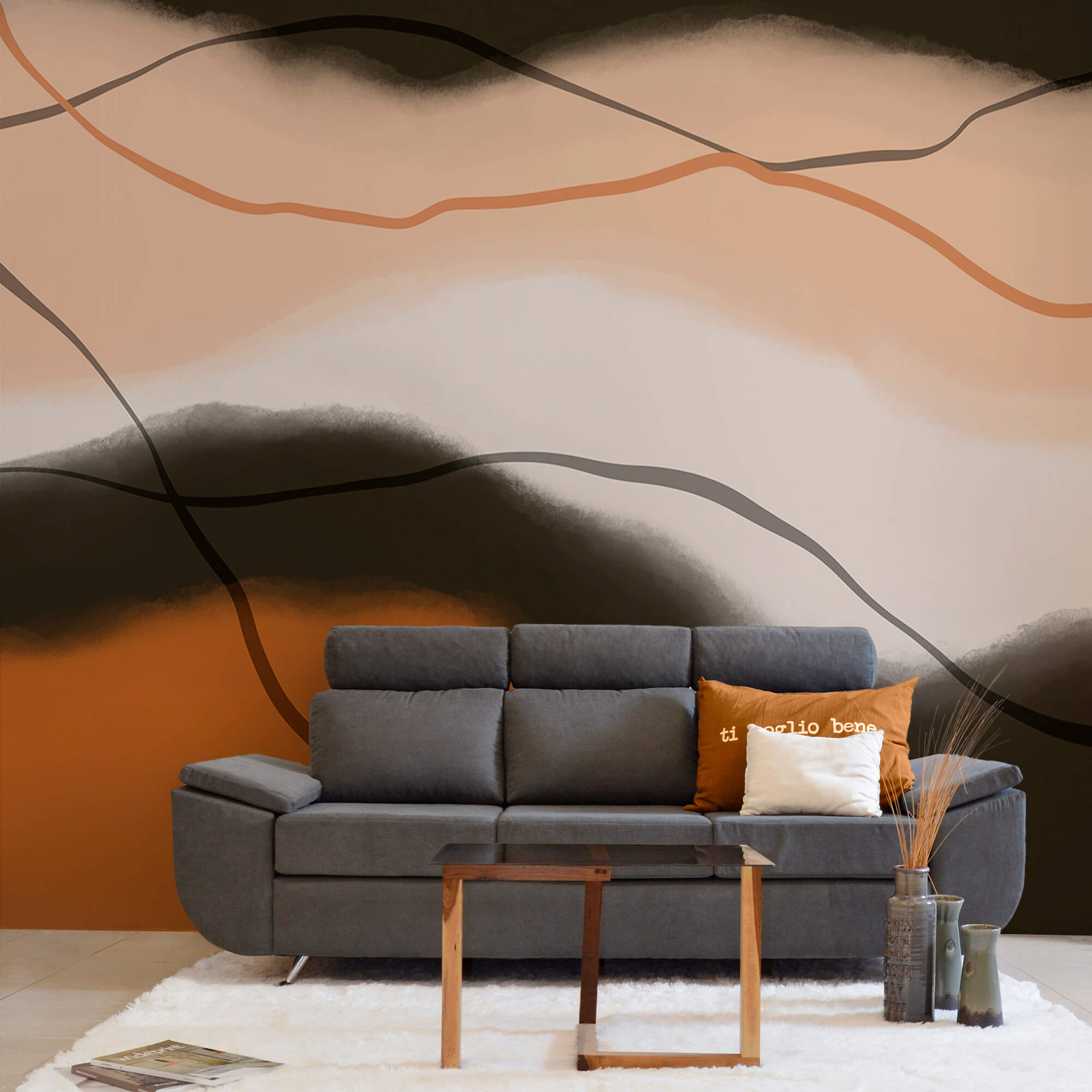 Tons suaves em harmonia fluida