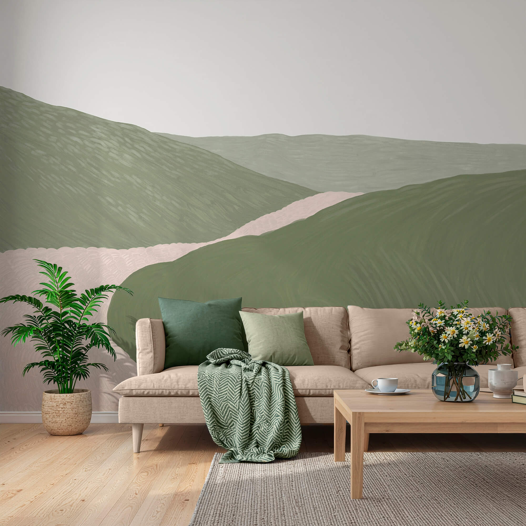 Estrada que conduz a uma colina