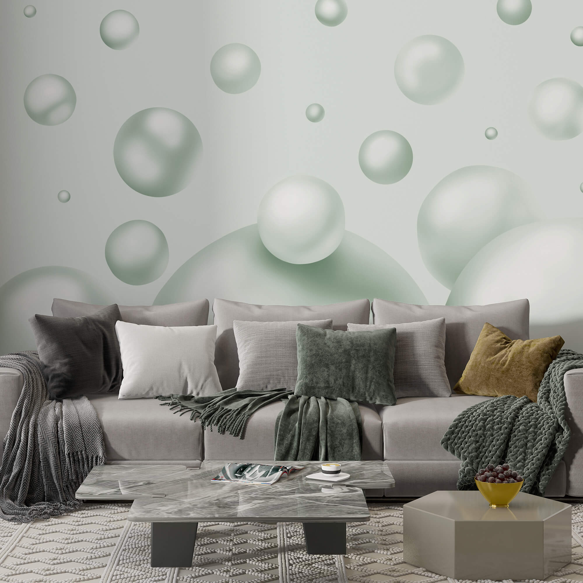 Grupo de bolas brancas