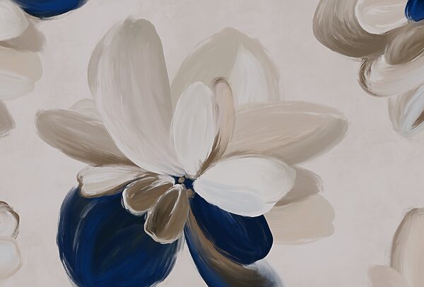 Soft petals in earthy tones