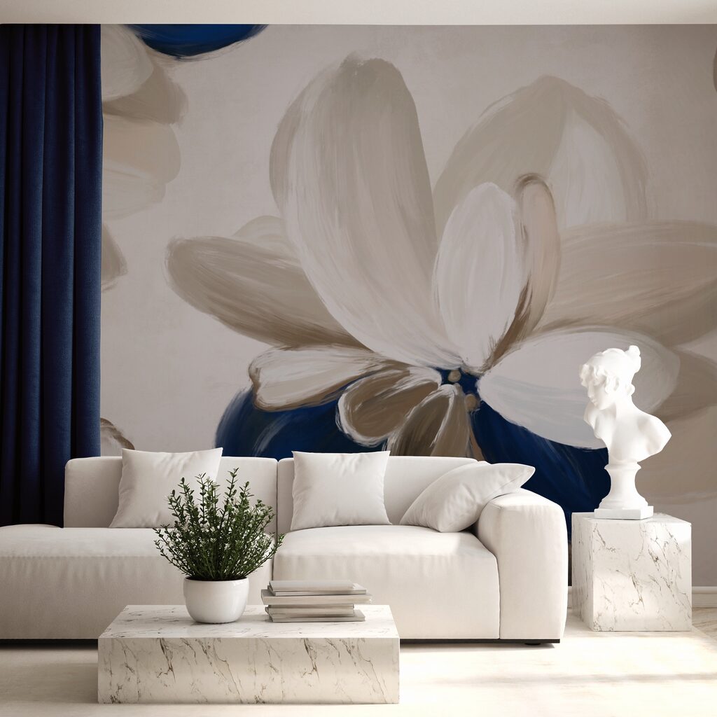 Pétalas suaves em tons de terra