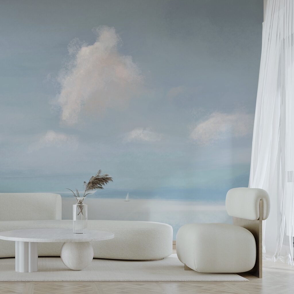 Barco à vela no meio de uma massa de água