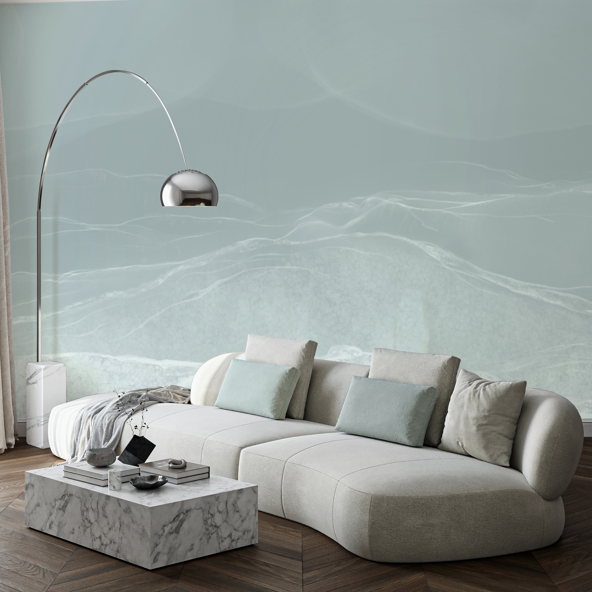 Paisagem branca e cinza