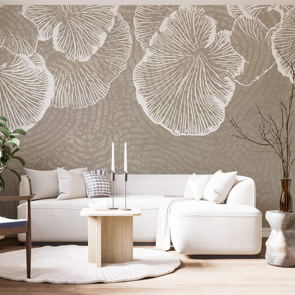 Pétalas delicadas sobre um fundo suave