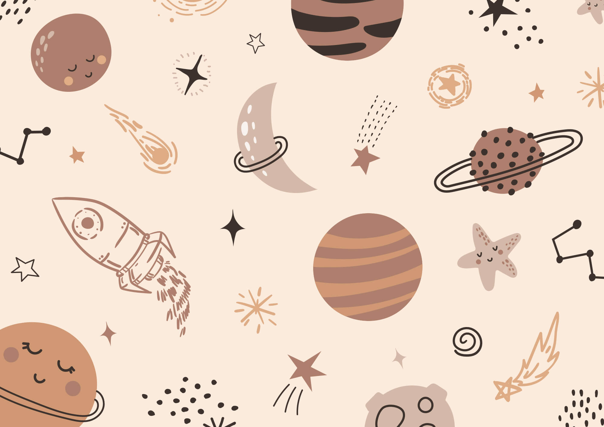 Pattern of planets and stars
