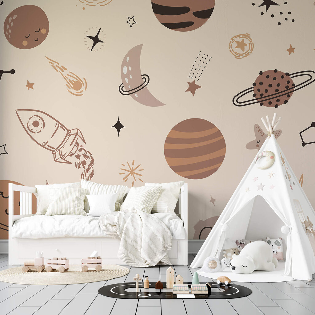 Padrão de planetas e estrelas