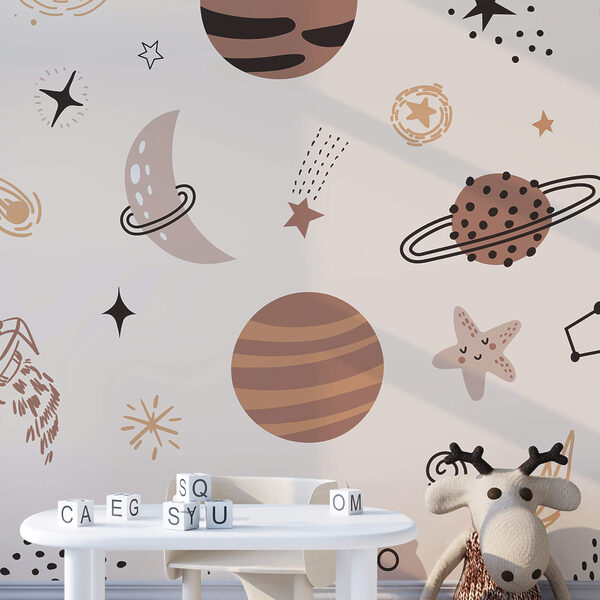 Padrão de planetas e estrelas