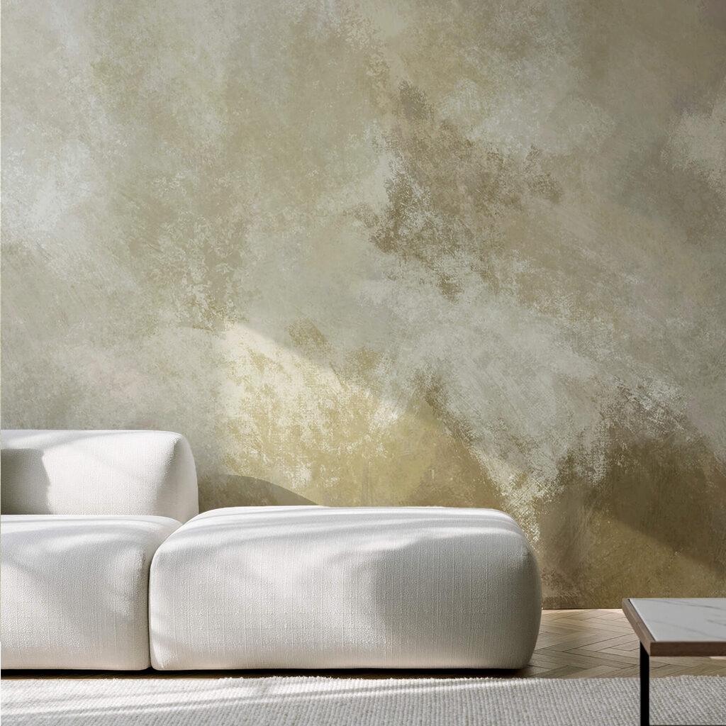 Parede branca e marrom