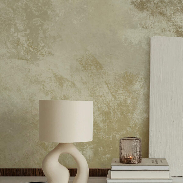 Parede branca e marrom