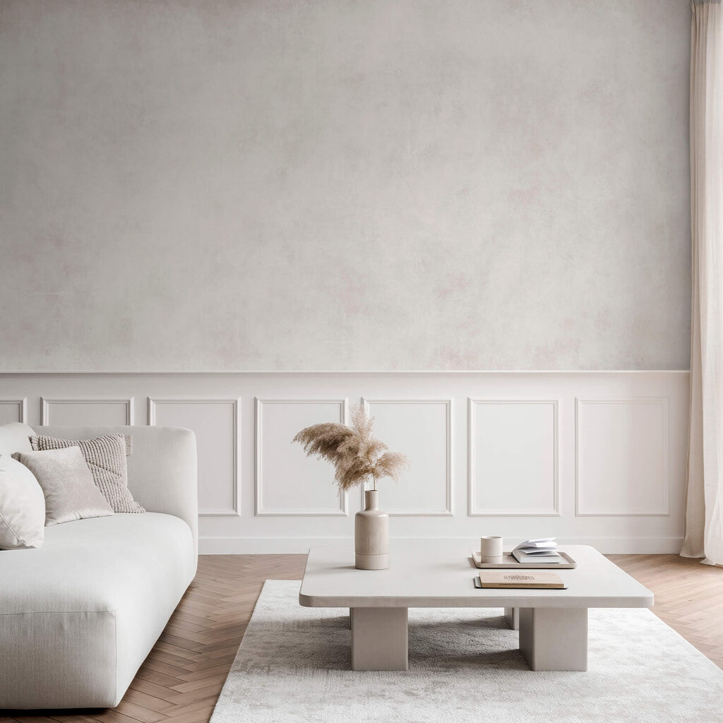 Papel branco com manchas rosa