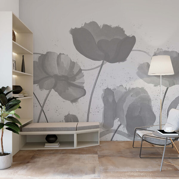 Flores caprichosas em tons suaves