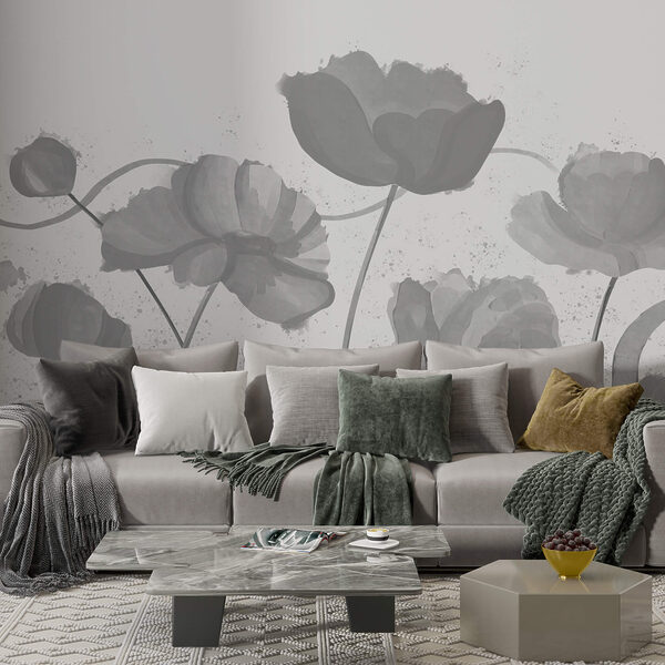 Flores caprichosas em tons suaves