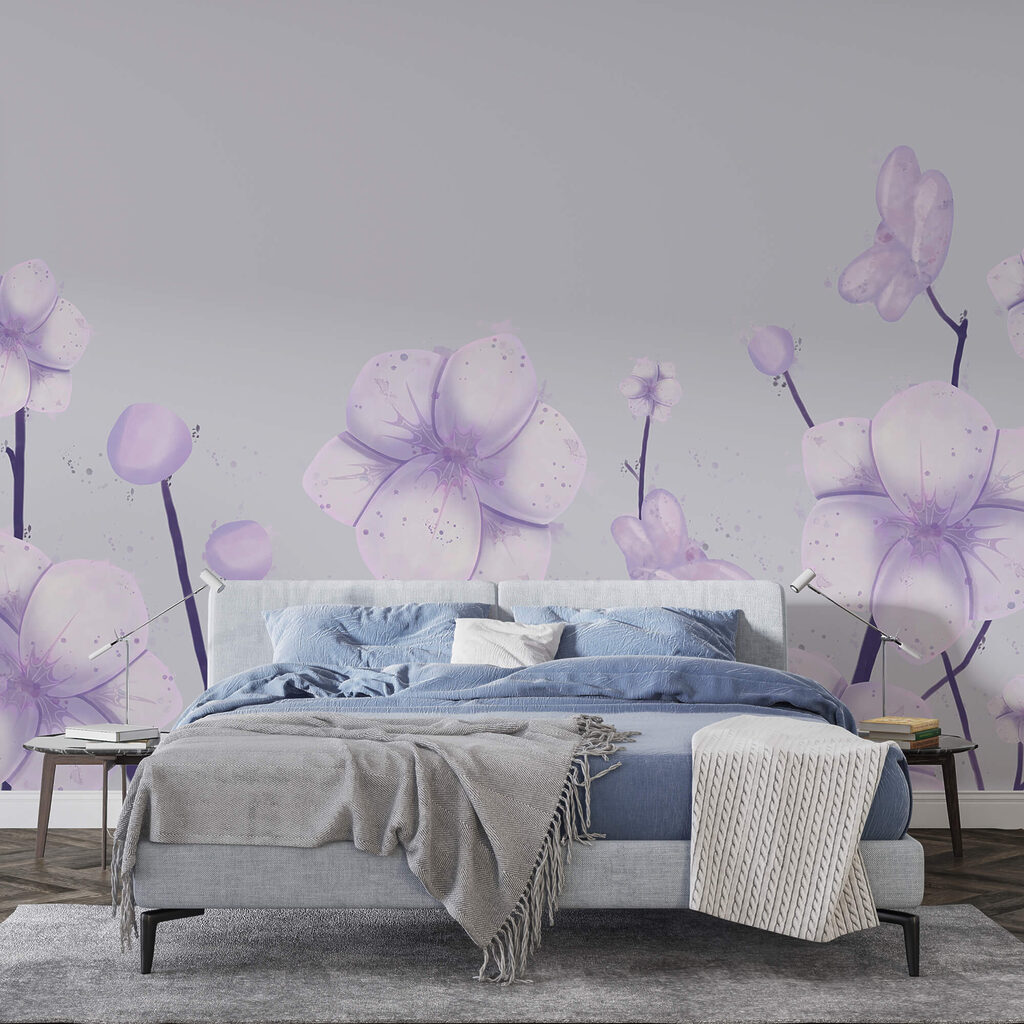 Grupo de flores sobre fundo branco