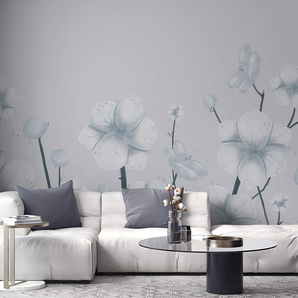 Grupo de flores brancas