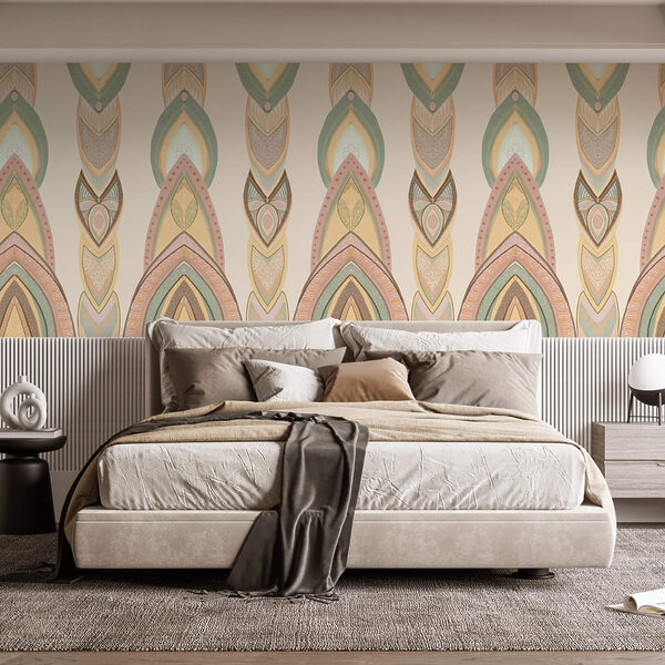 Padrão de formas coloridas