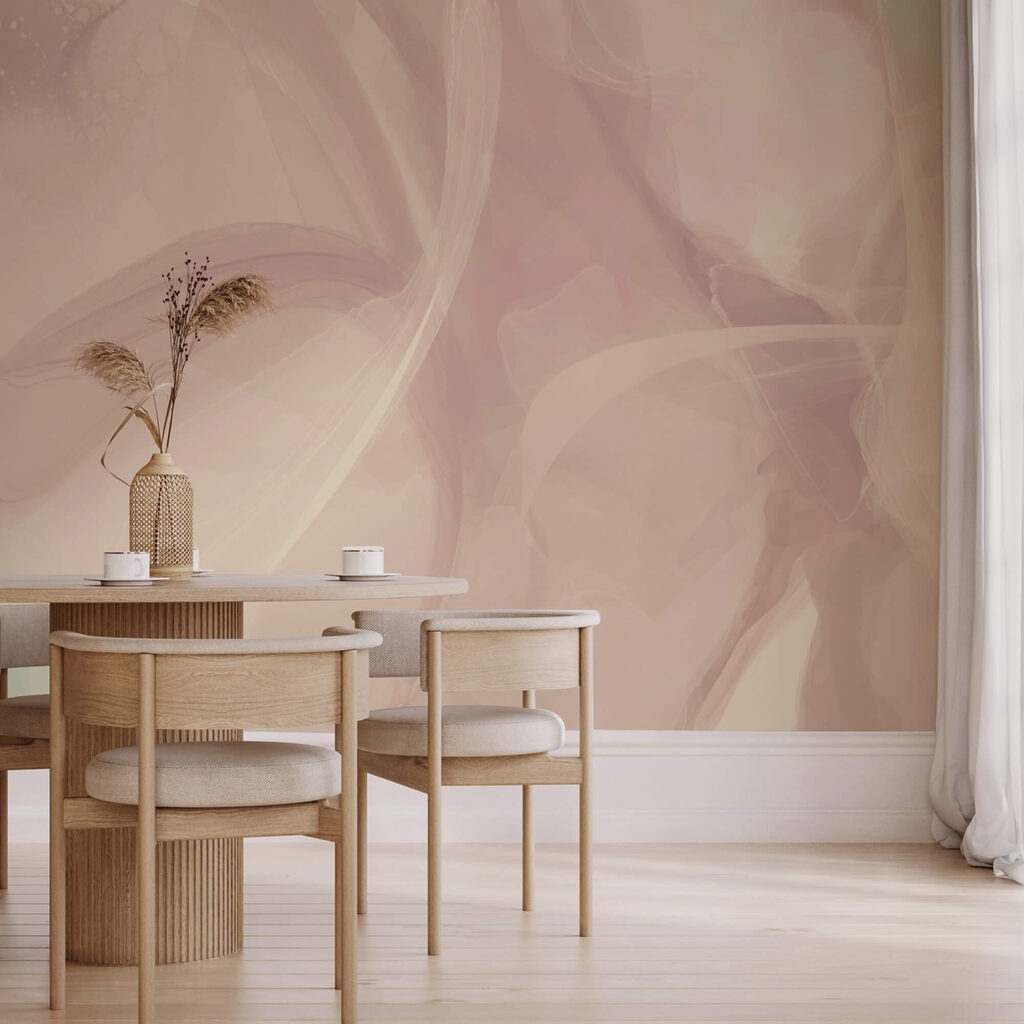 Espirais etéreas de cores suaves