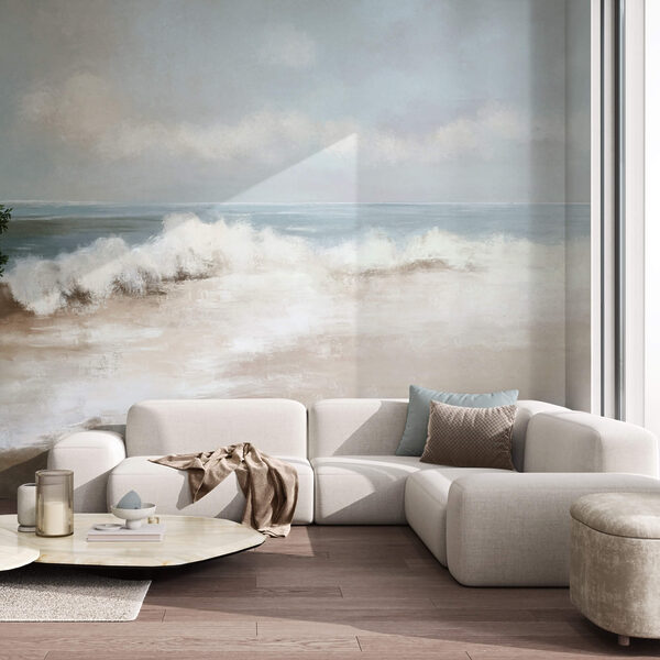 Pintura de uma praia