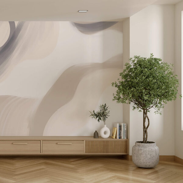 Espirais abstratas em tons suaves