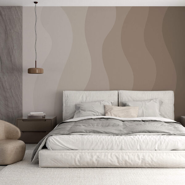 Ondas harmoniosas de cores suaves