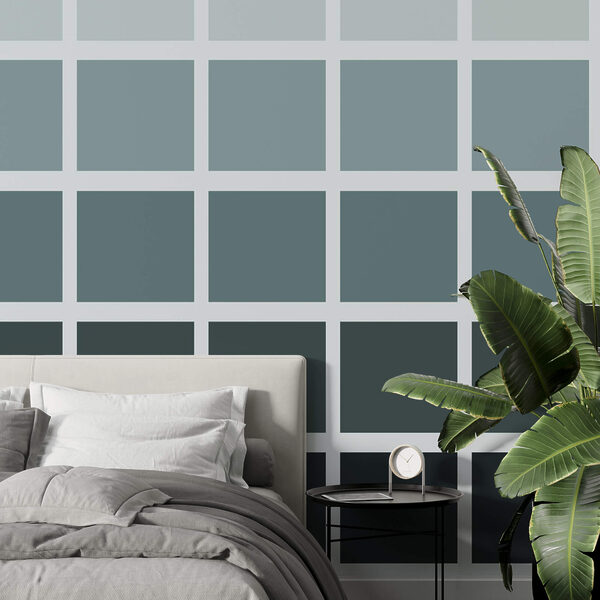 Quadrados cinzentos com quadrados pretos