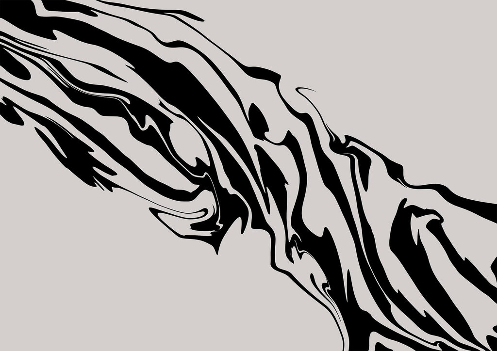 Black and white swirly pattern