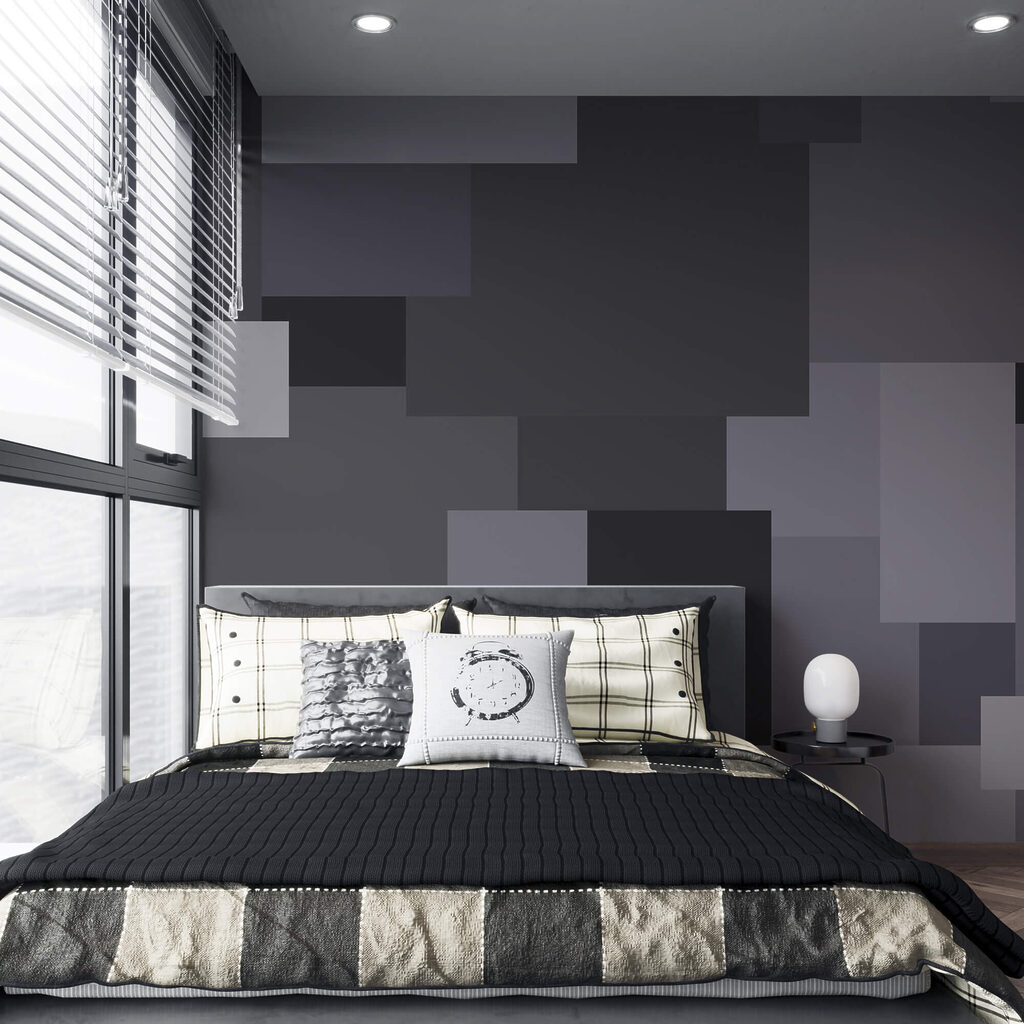 Quadrados cinzentos empilhados