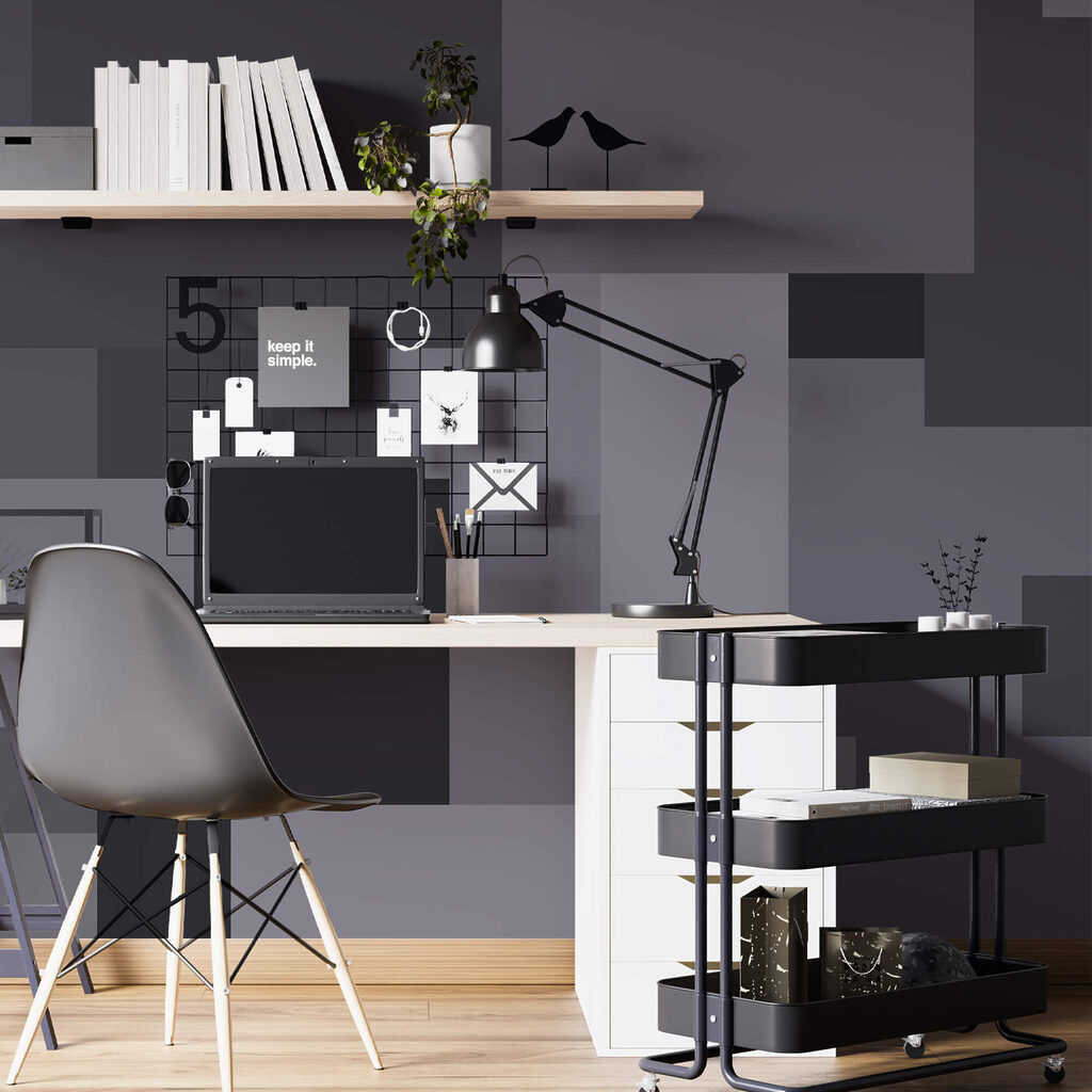 Quadrados cinzentos empilhados