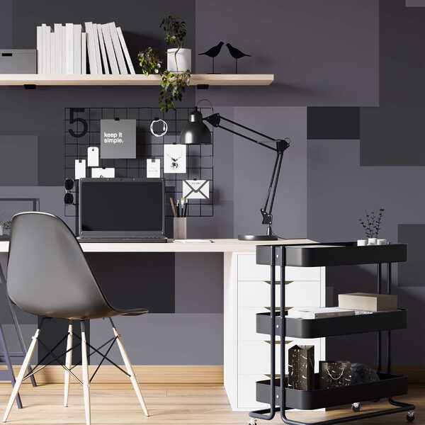 Quadrados cinzentos empilhados