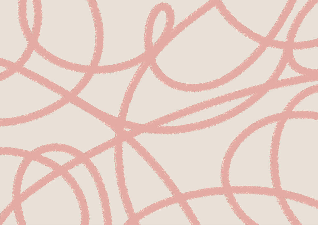 Pink lines on a white background