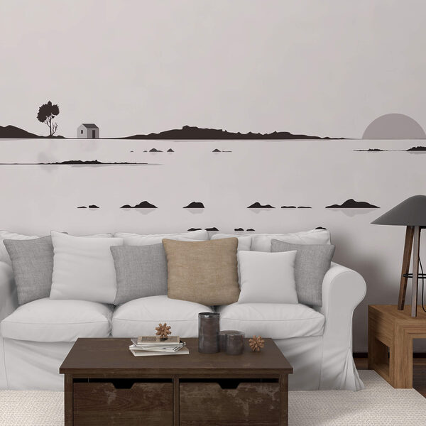 Casa no meio de um lago