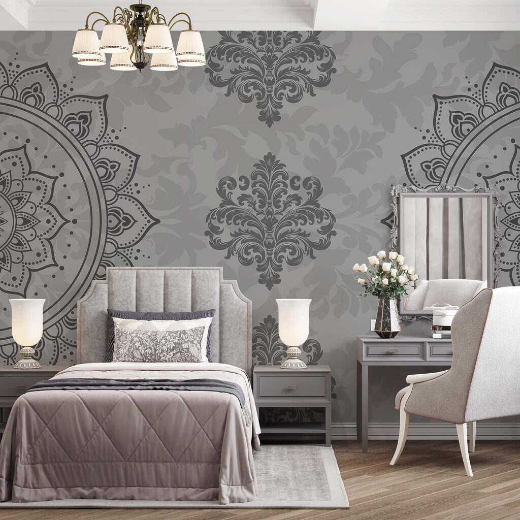 Padrão cinza e branco