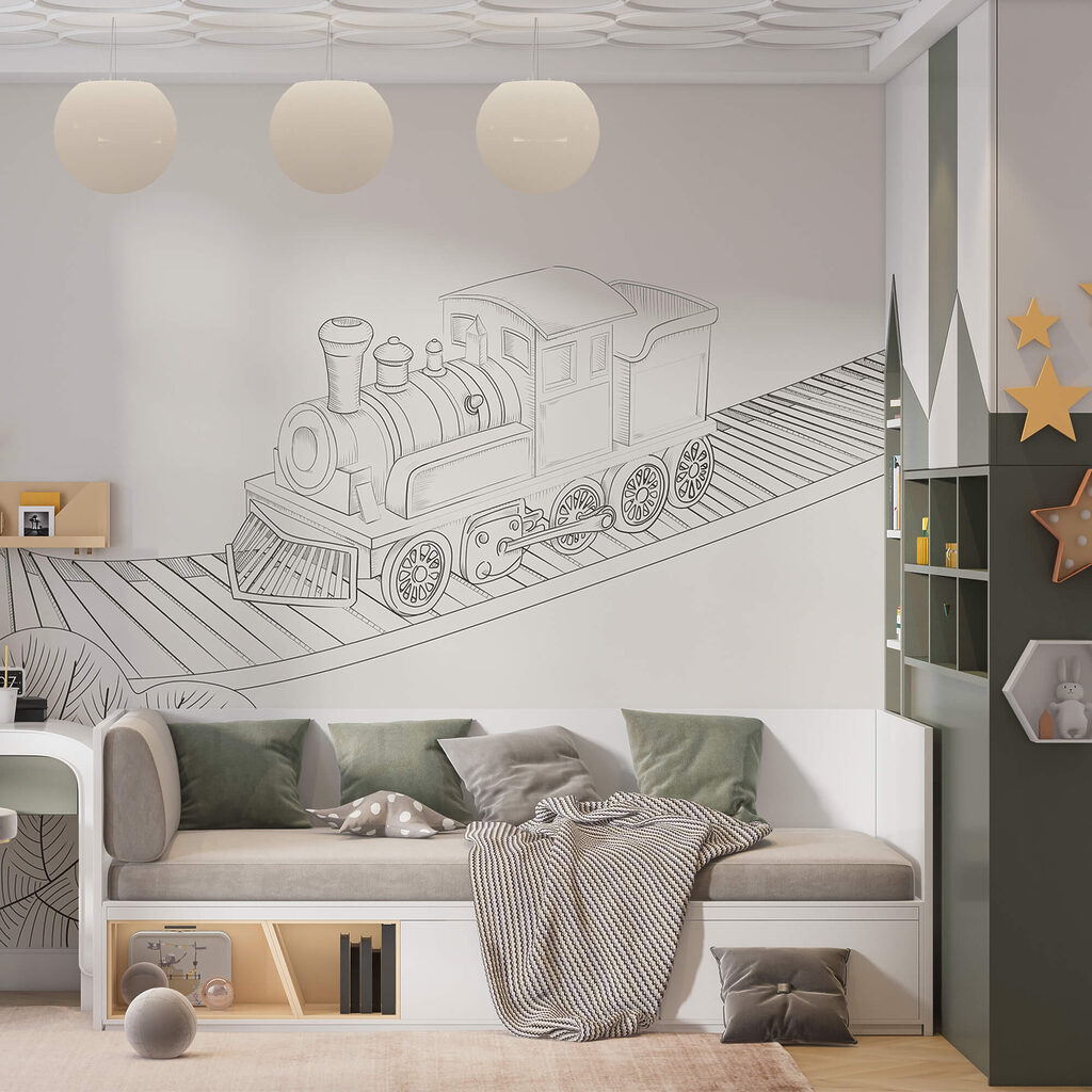 Desenho de um trem Desenho de um trem