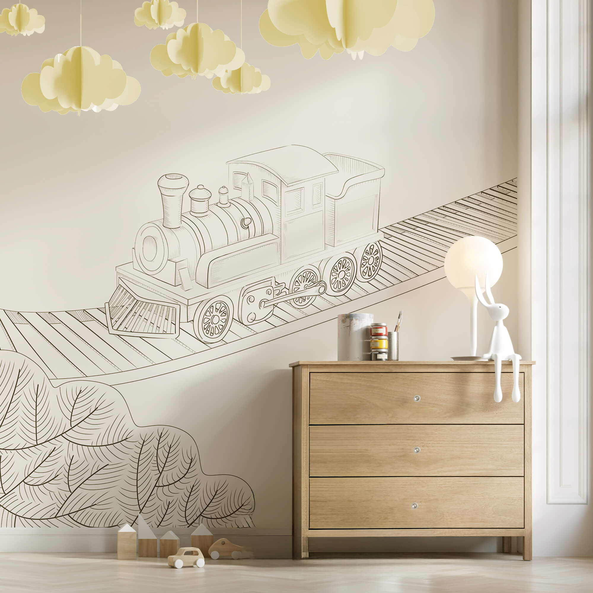 Desenho de um trem Desenho de um trem