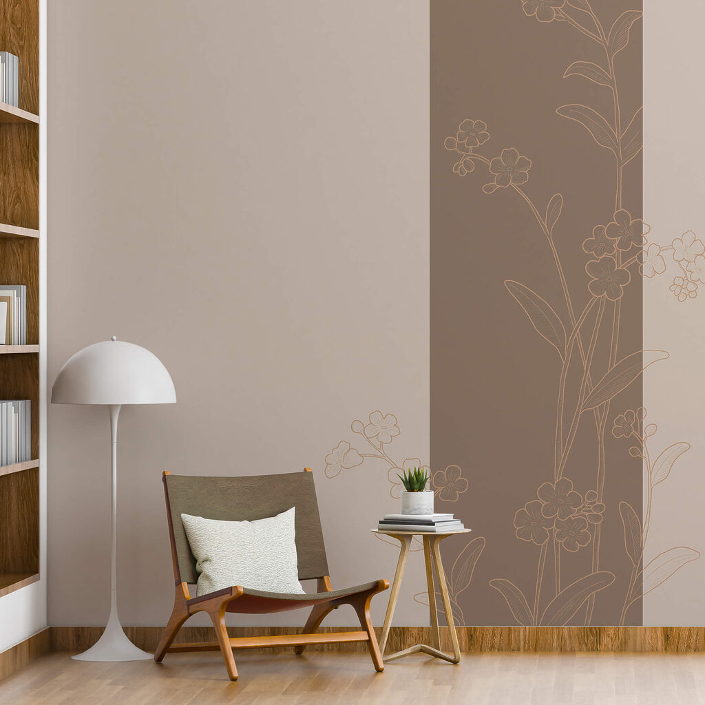 Design floral elegante sobre fundo suave