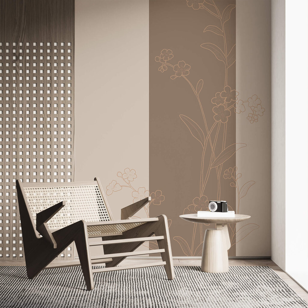 Design floral elegante sobre fundo suave