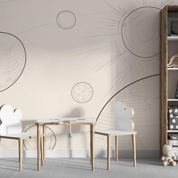 Desenho do sol e da Terra Desenho do sol e da Terra