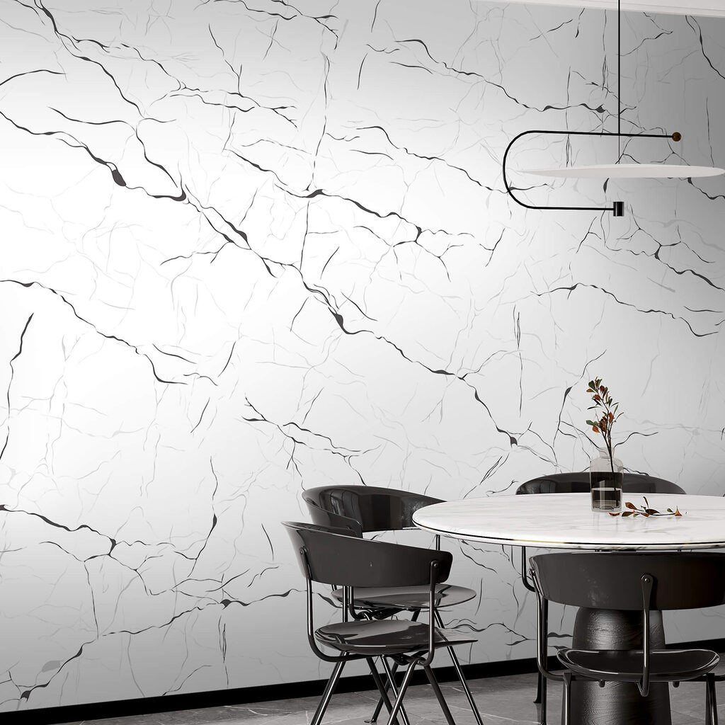 Superfície branca com rachaduras