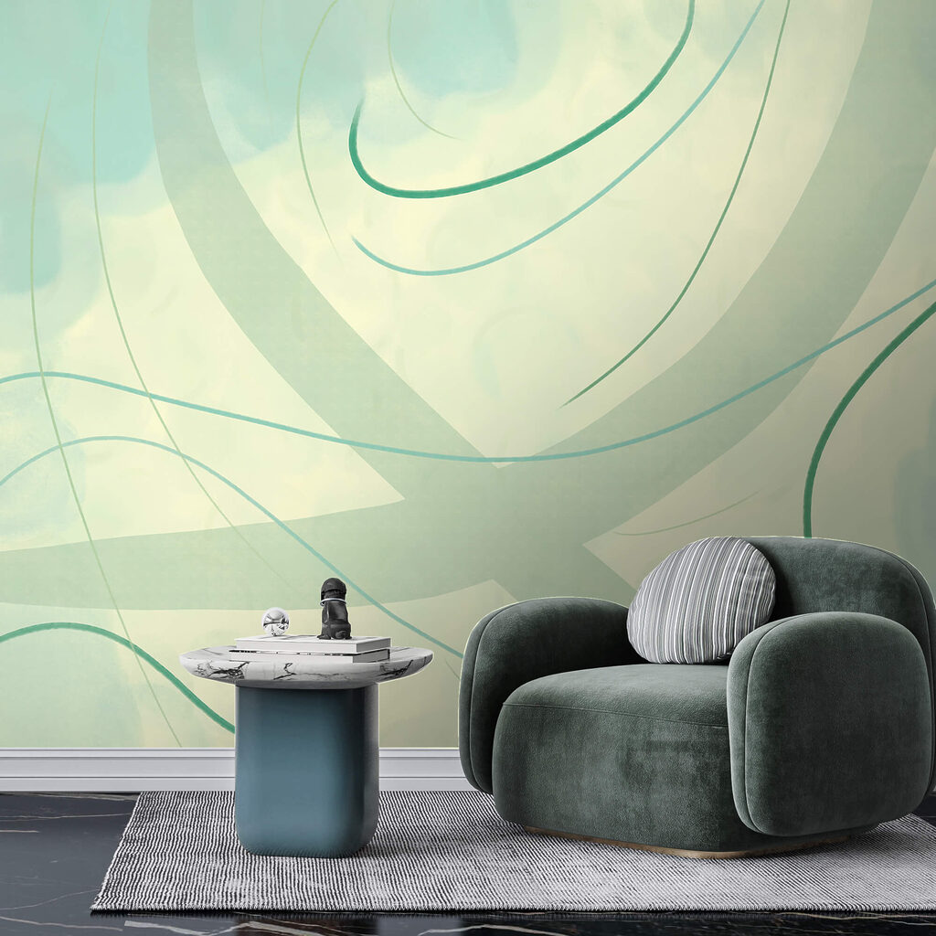 Suaves espirais de cor e forma