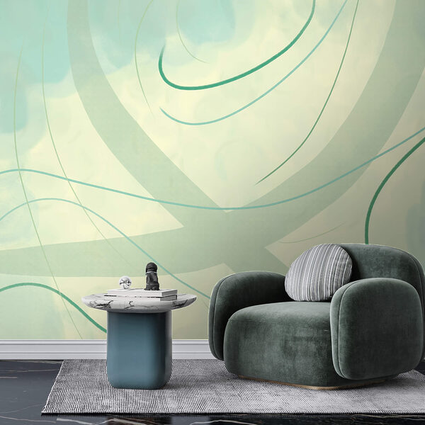 Suaves espirais de cor e forma