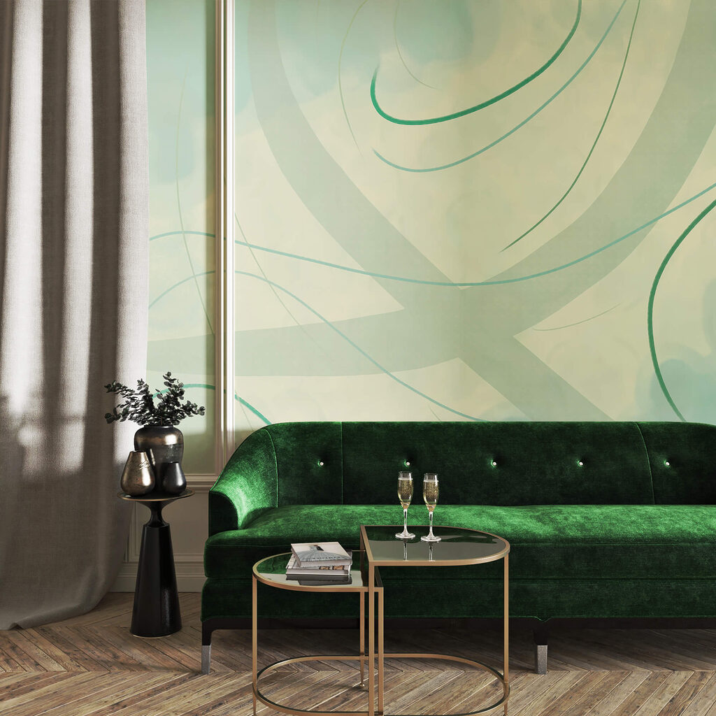 Suaves espirais de cor e forma