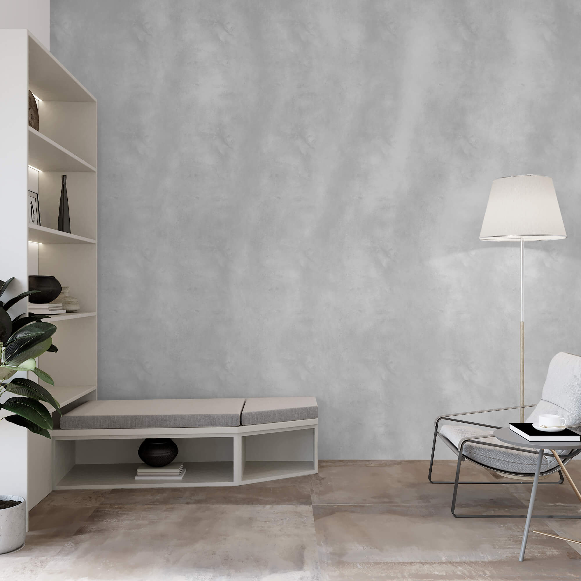 Superfície branca com pequenas ondas