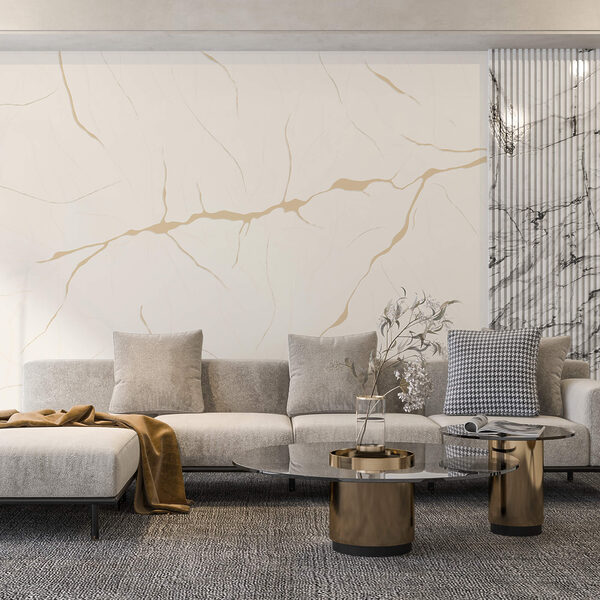 Superfície branca com rachaduras