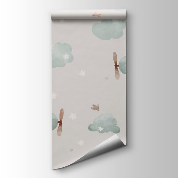 Pattern of foxes flying on airplanes