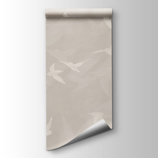 White birds flying in the air