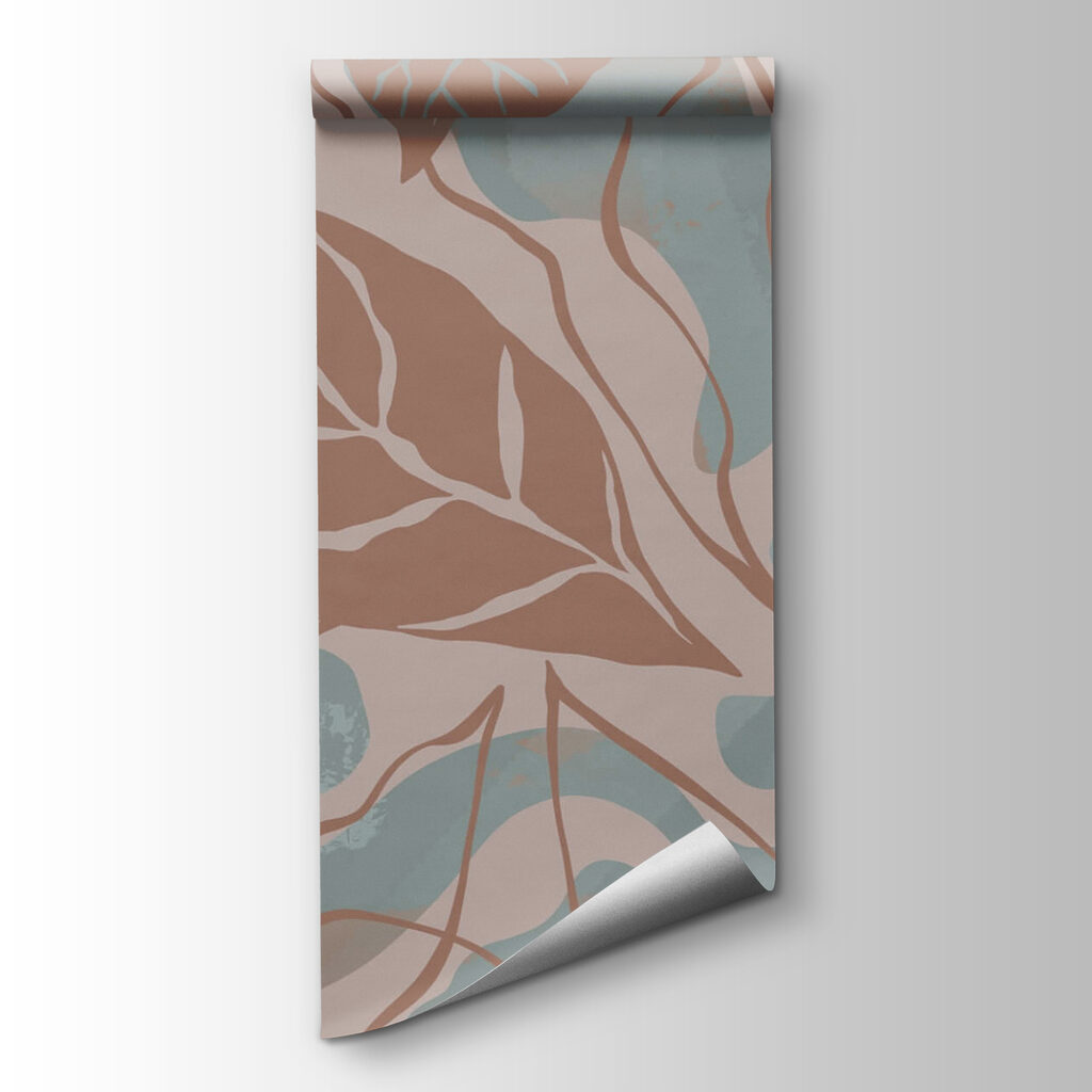 Pattern of leaves and bubbles