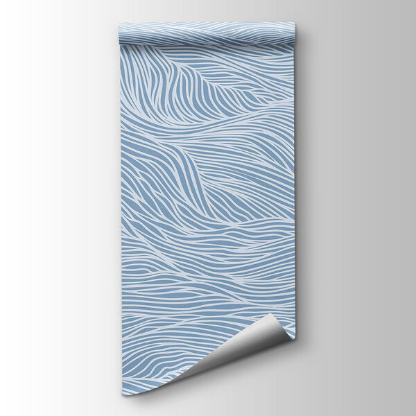 Blue and white wavy pattern Blue and white wavy pattern