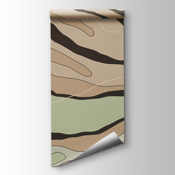 Abstract lines in warm earth tones