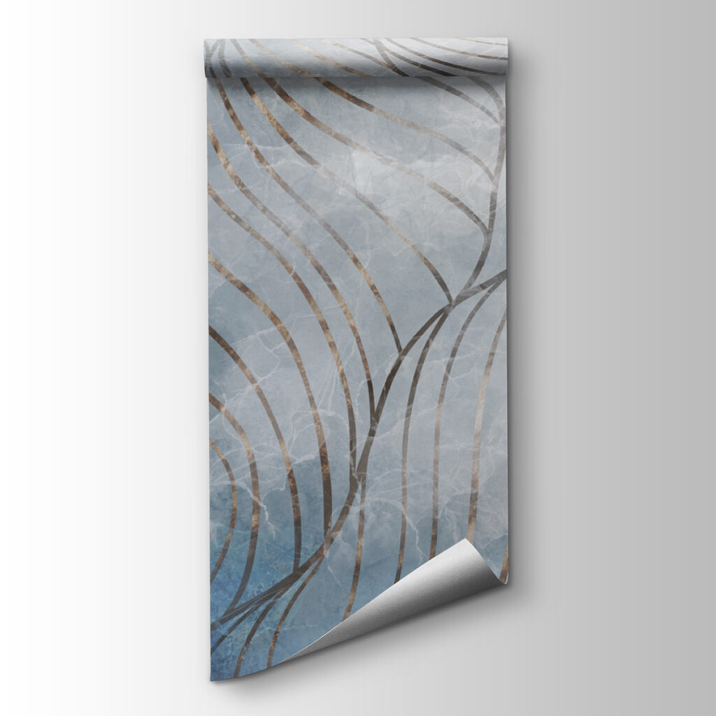 Elegant curves in cool colors